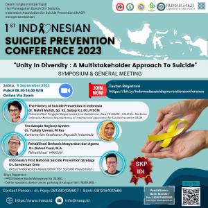 1st Indonesian Suicide Prevention Conference 2023